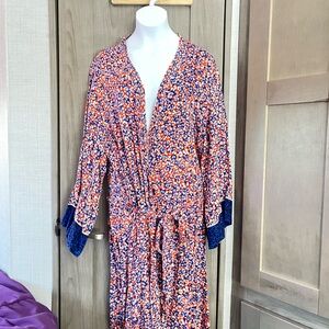 P.J. Salvage Multicolor Floral Kimono